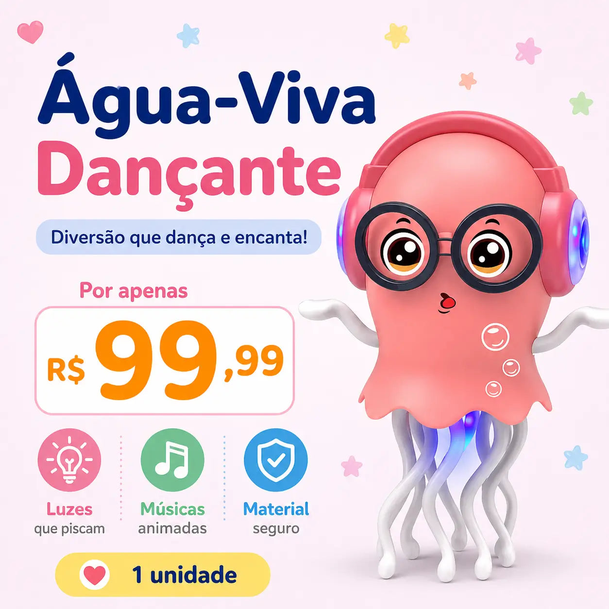Água-Viva Dançante - calma, criatividade e encantamento