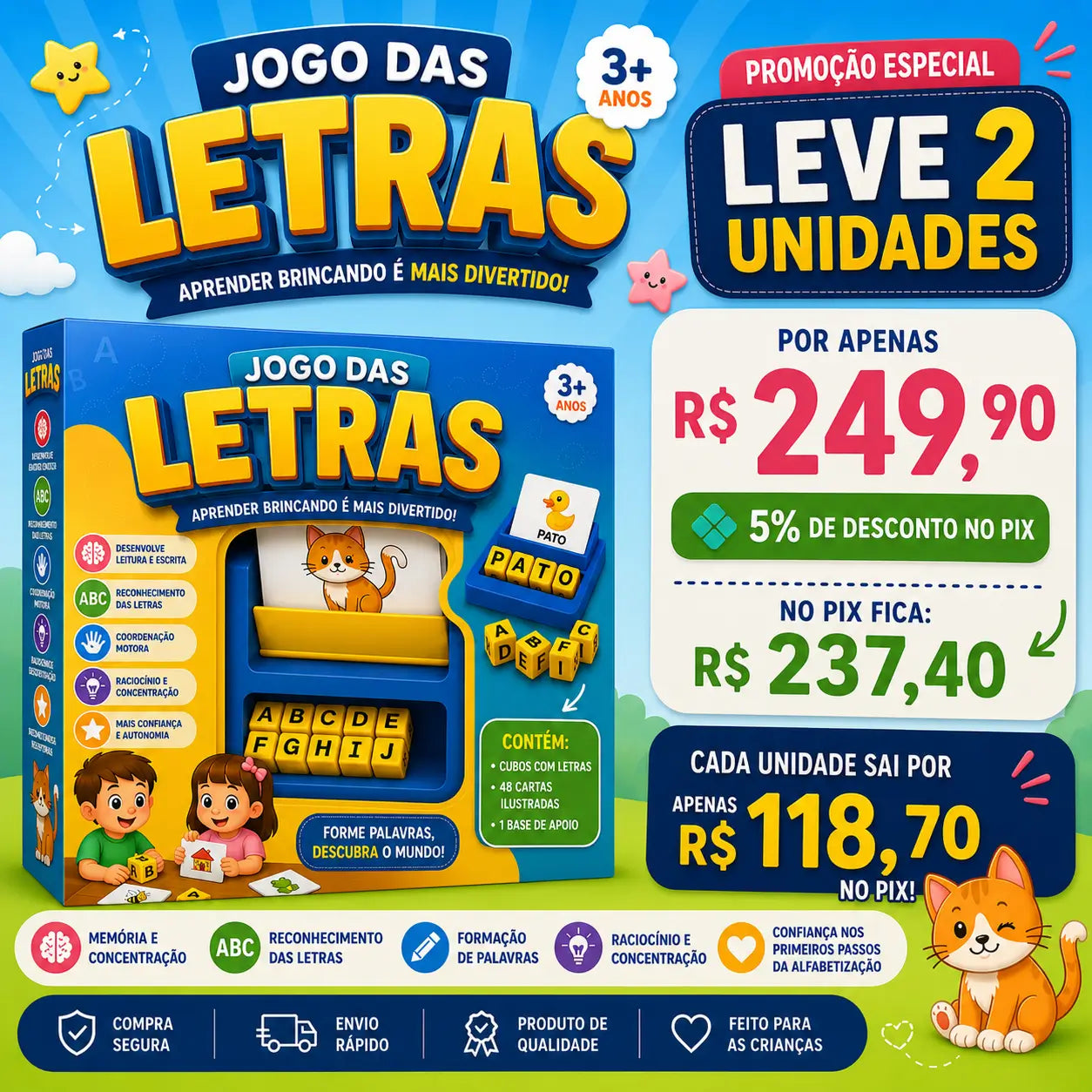 Alfabetiza Fácil – Jogo das Letras