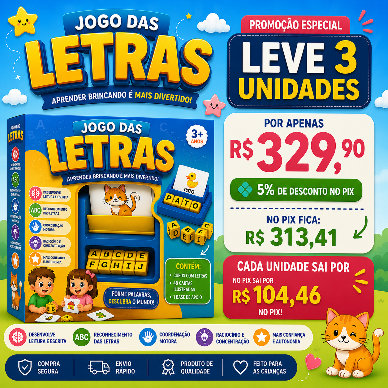Alfabetiza Fácil – Jogo das Letras