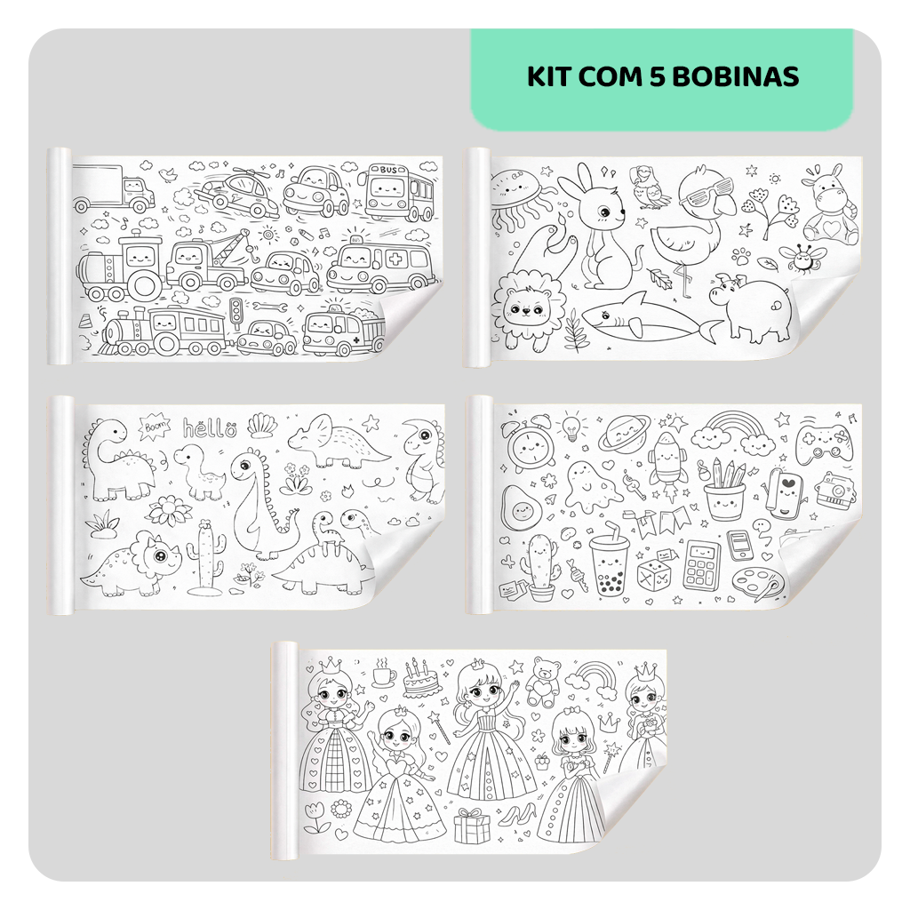 StickArt — Bobina Adesiva para Colorir (3 Metros)
