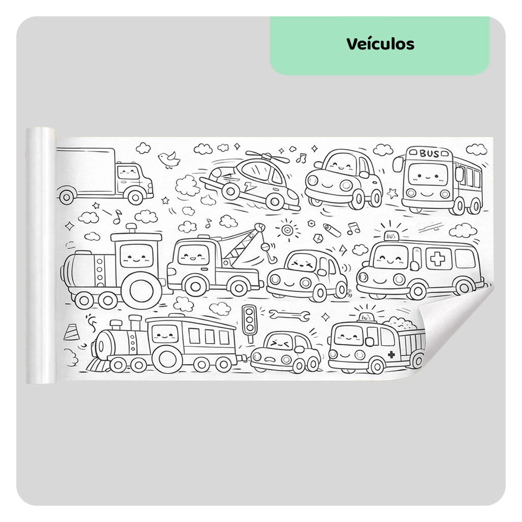 StickArt — Bobina Adesiva para Colorir (3 Metros)