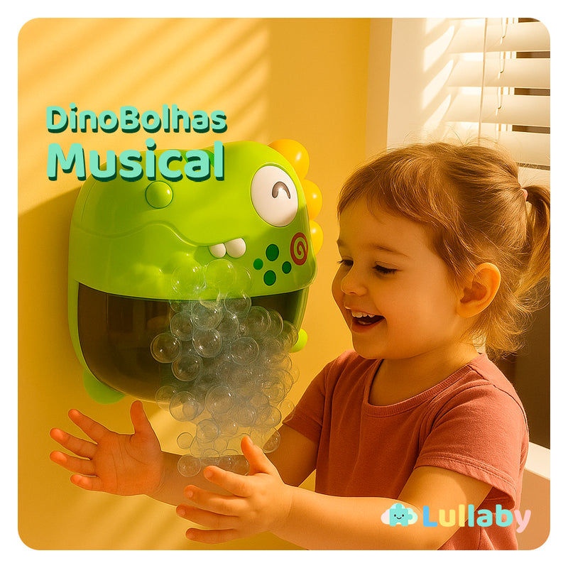 DinoBolhas Musical – O Dinossaurinho Que Transforma o Banho em Festa!