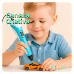 Caneta Criativa 3D – Dê Vida às Suas Ideias com um Toque de Magia!