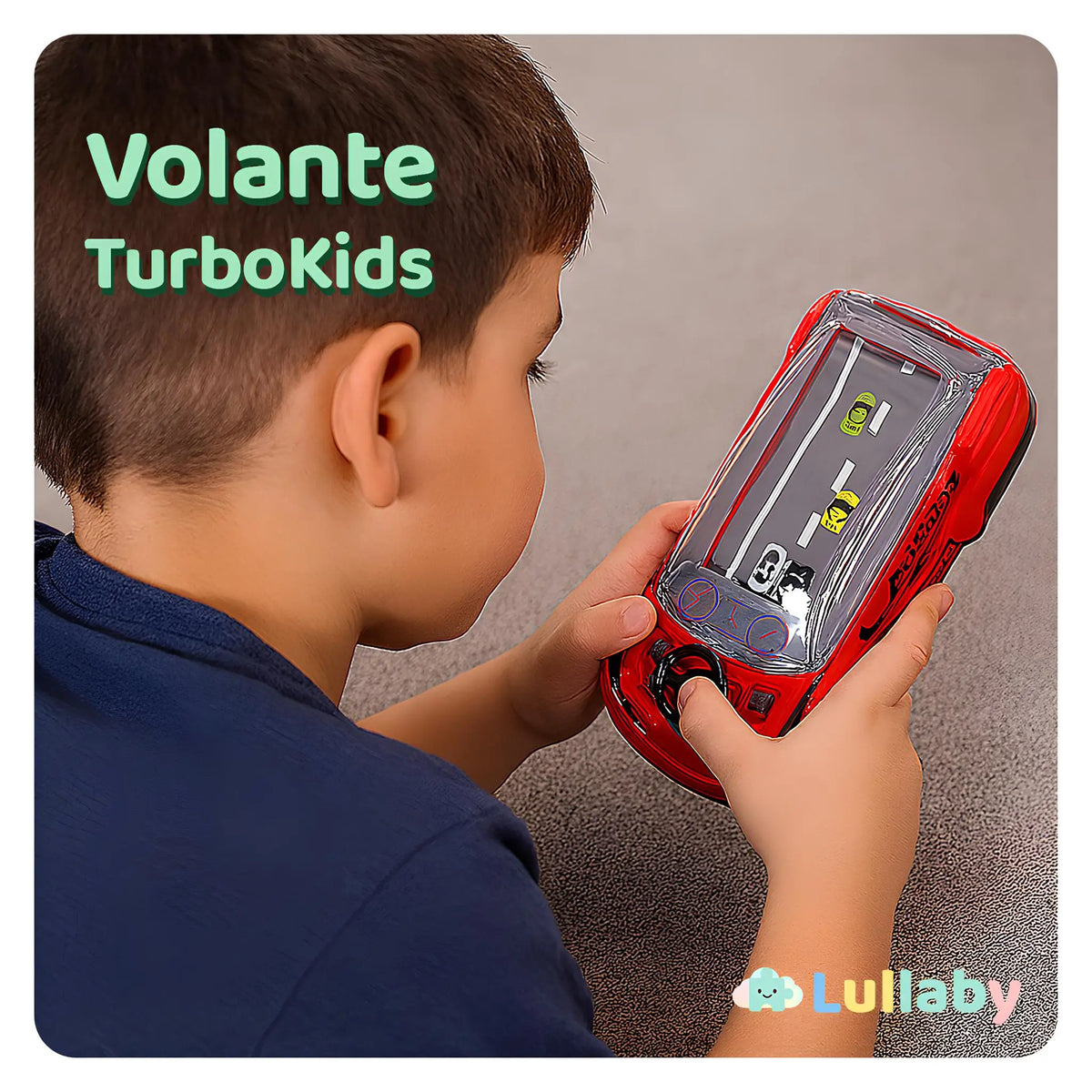 Volante Turbo Kids – Simulador de Corrida com Luz e Som