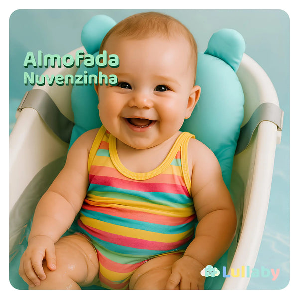 Nuvem de Banho™ – Almofada Flutuante para Bebês com Conforto e Segurança!
