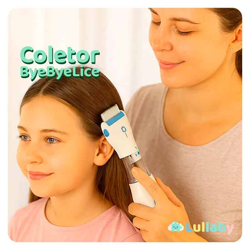 ByeByeLice Vac™ – Pente Captura-Suave com Coletor Antipiolhos