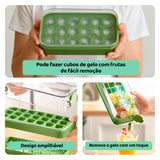 IceBox Pop – Forminha com 21 Cubos e Tampa Empilhável