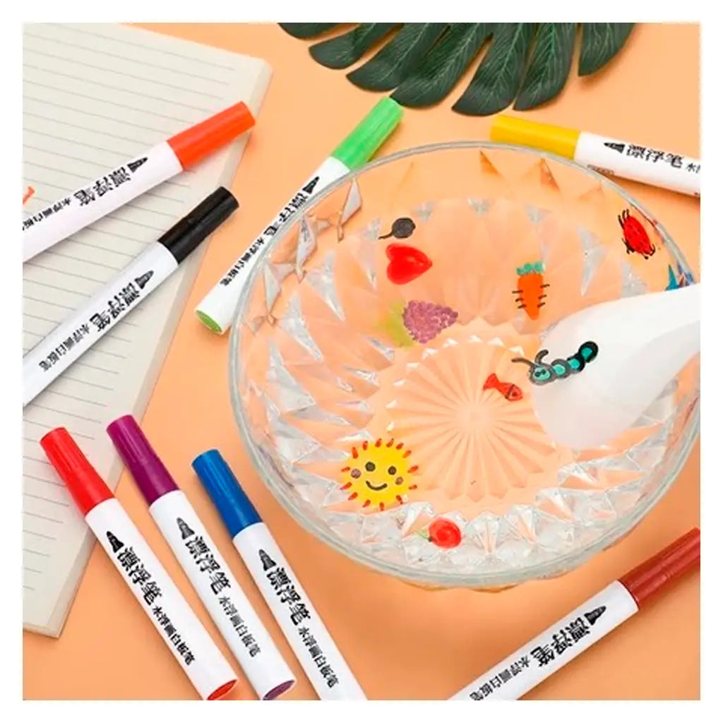 Canetinhas Mágicas Flutuantes – Arte que Ganha Vida na Água!