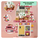 Chef Encantado – Cozinha Infantil com Luz, Som, Água e Vapor