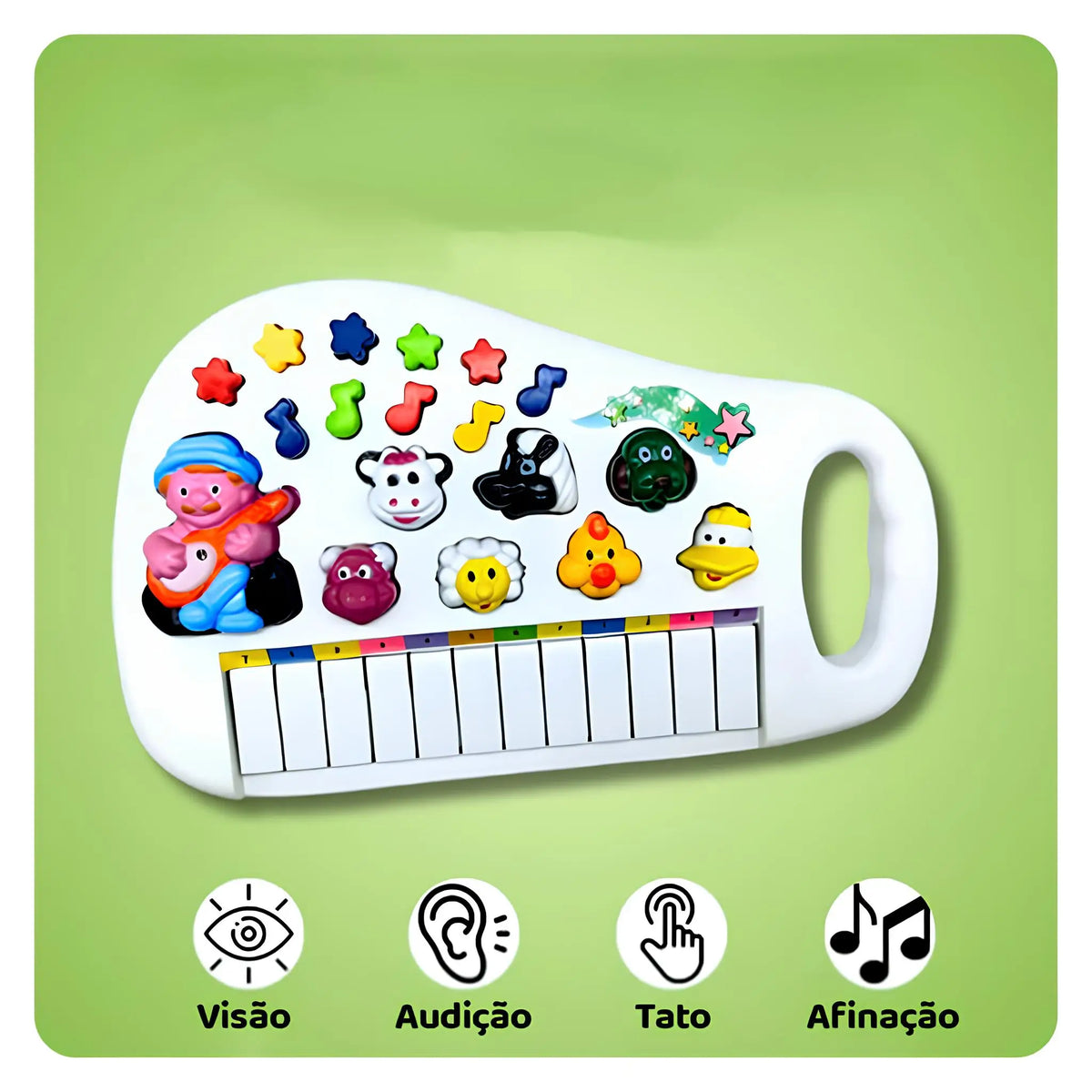Fazendinha Musical Baby – Piano Interativo com Sons de Animais