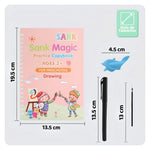 Kit com 4 Cadernos Mágicos para Caligrafia