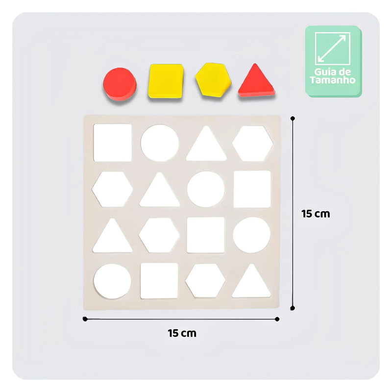 GeoPlay – Brinquedo de Encaixe com Formas Geométricas 3D