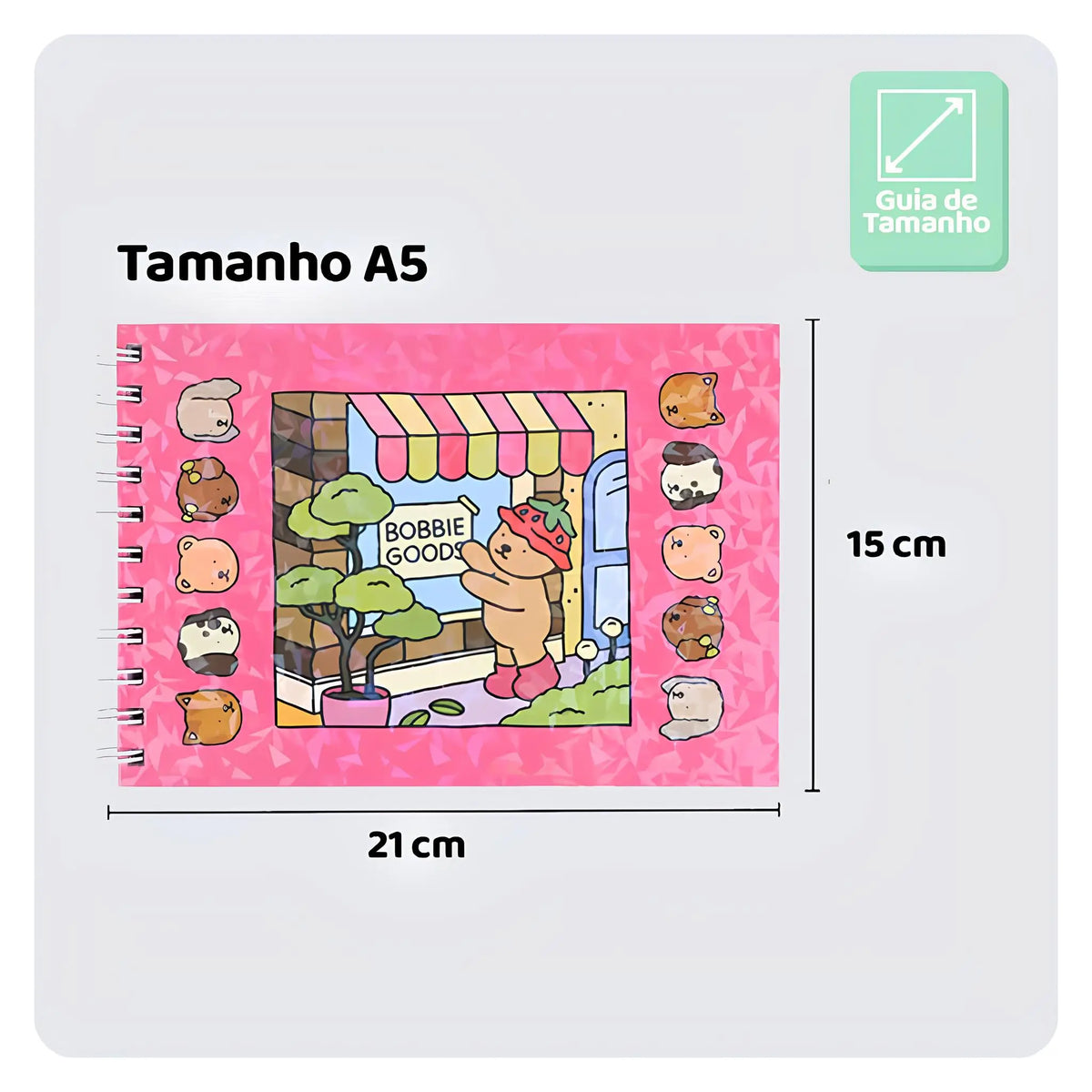 Colorê - Caderno de Colorir Holográfico com 50 folhas