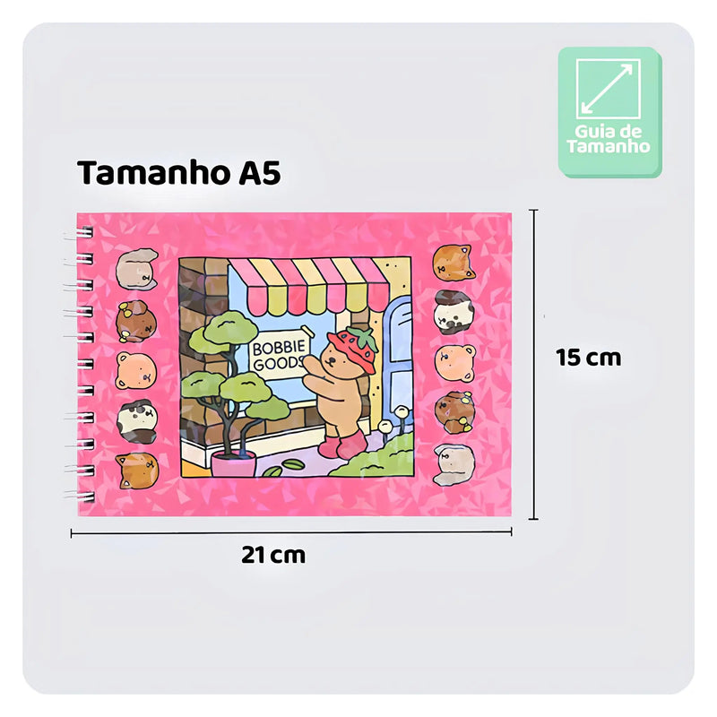 Colorê - Caderno de Colorir Holográfico com 50 folhas