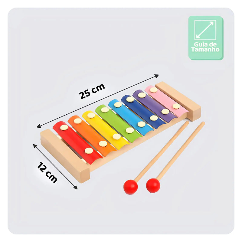 XiloColor – O Xilofone de Madeira que Encanta e Ensina!