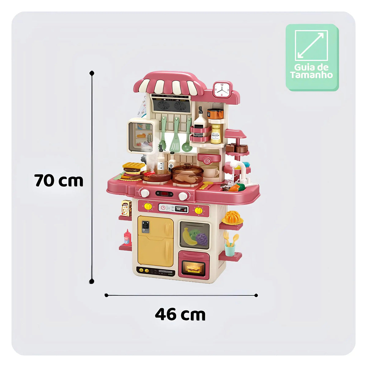 Chef Encantado – Cozinha Infantil com Luz, Som, Água e Vapor