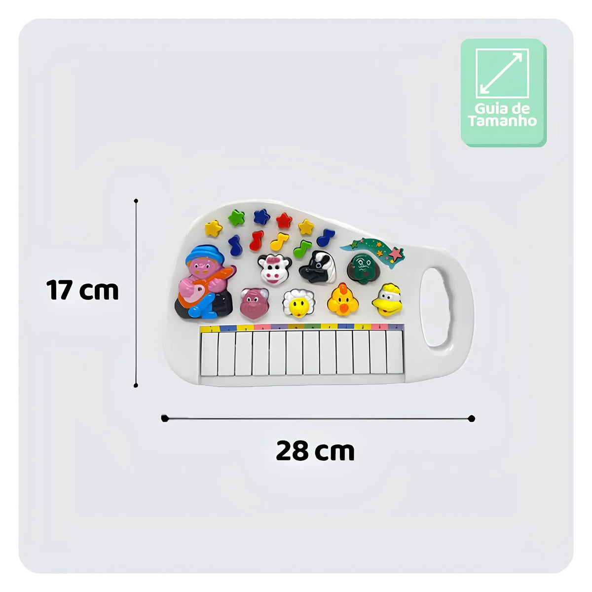 Fazendinha Musical Baby – Piano Interativo com Sons de Animais