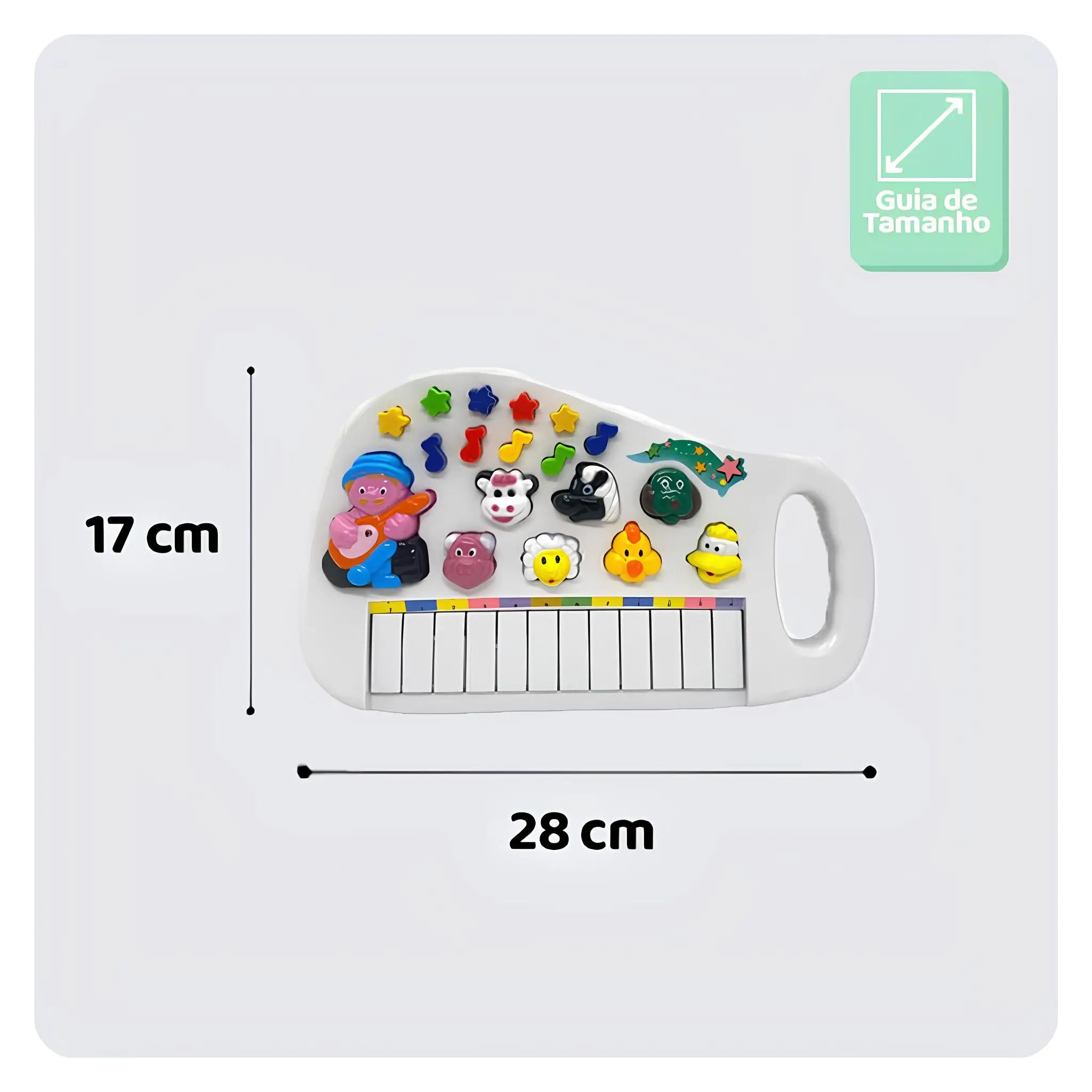 Fazendinha Musical Baby – Piano Interativo com Sons de Animais