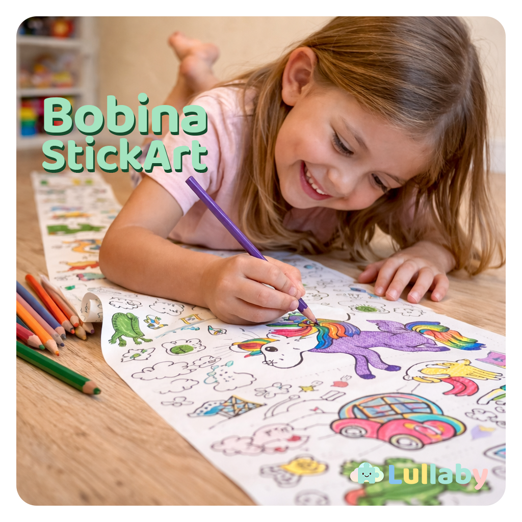 StickArt — Bobina Adesiva para Colorir (3 Metros)