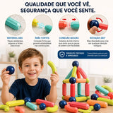 Blocos Magnéticos 3D - Criar, imaginar e aprender brincando