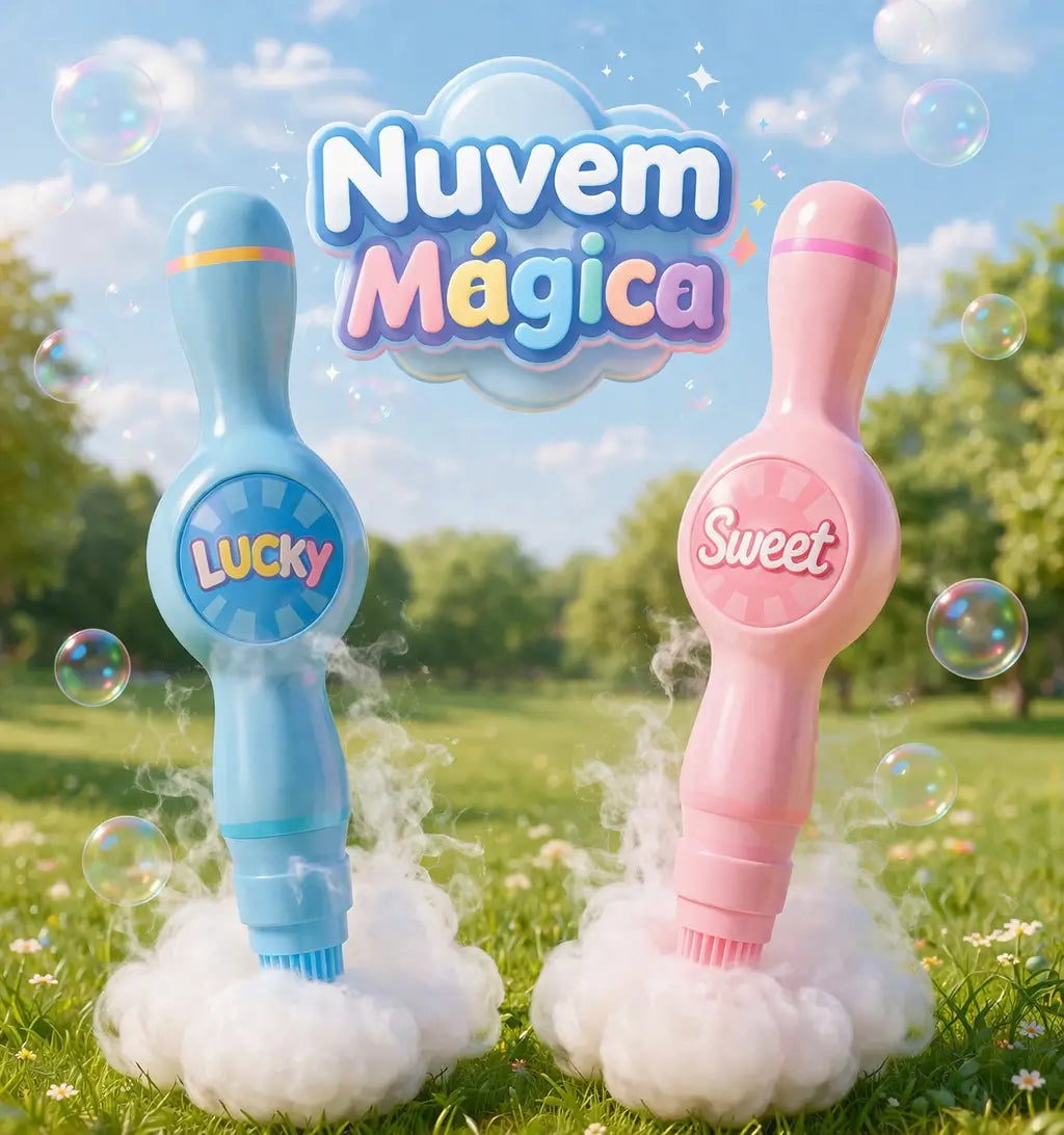 Nuvem Mágica - Lançador de bolhas com fumaça