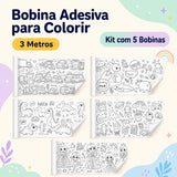 Bobina Adesiva para Colorir (3 Metros)